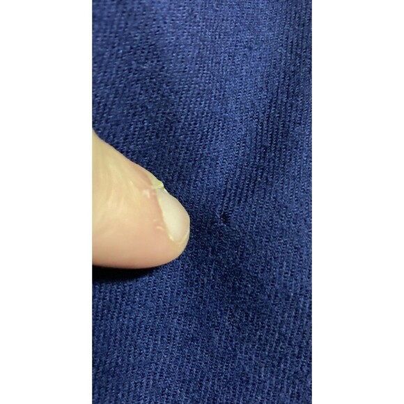 Women's VTG Christian Dior Pencil Skirt Suit Set Double Breasted Blue Sz 8 FLAWS - Picture 5 of 8